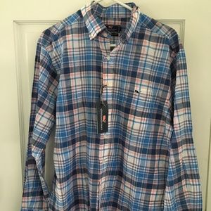 Men's Vineyard Vines Plaid Shirt Sz Medium